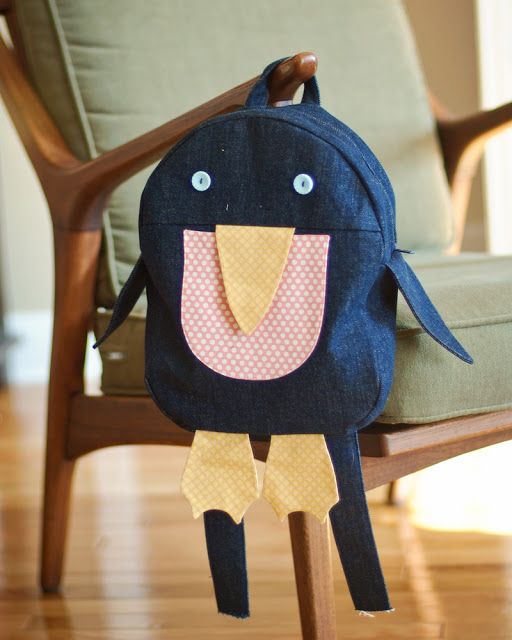 Penguin backpack from Little Things to Sew