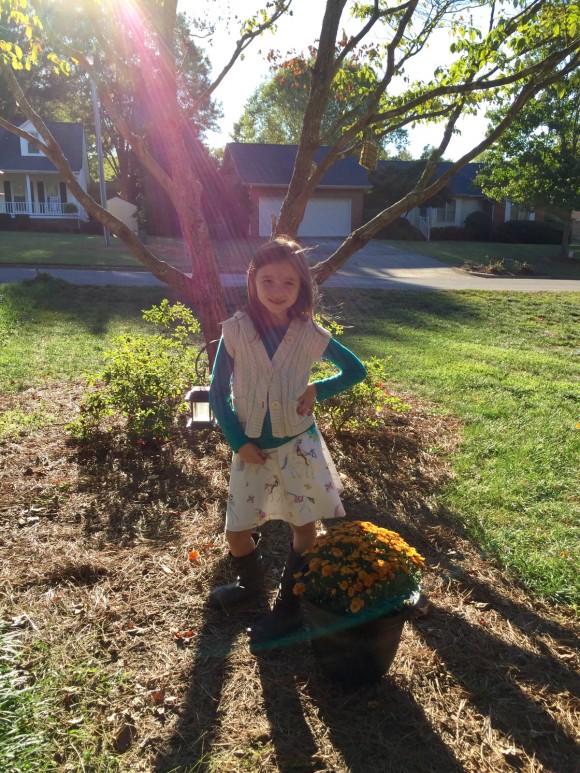 Oliver + S Swingset Skirt with School Bus T-shirt