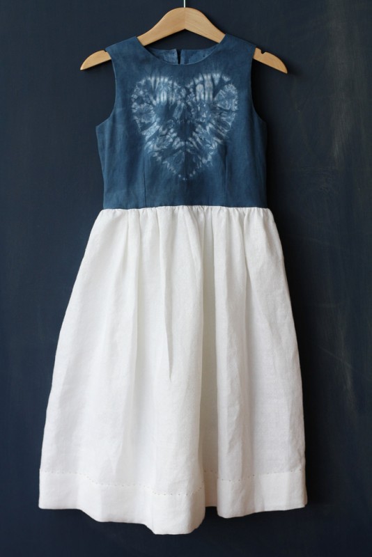 Oliver + S Fairy Tale Dress in shibori dyed fabric