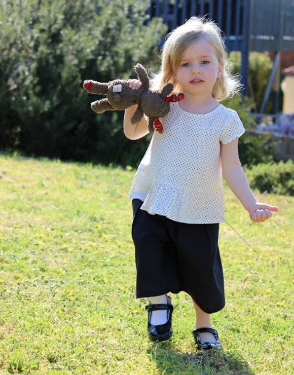 Oliver + S Butterfly Blouse and Lunch Box Culottes