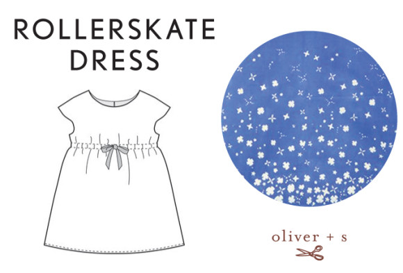 Oliver + S Roller Skate Dress in Handcrafted fabric