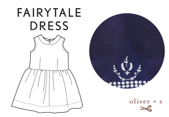 Oliver + S Fairy Tale Dress in Handcrafted fabric