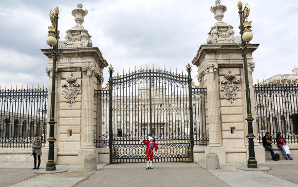 King Carlos IV at the Gate to the Palacio Real in Madrid