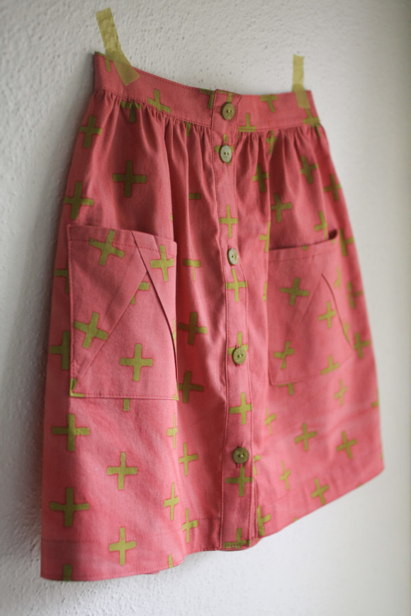 Oliver + S Hopscotch Skirt in Handcrafted fabric