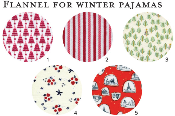 Flannel fabric ideas for Oliver + S pajamas