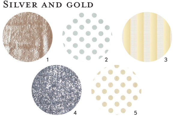 Silver and gold fabric ideas for Oliver + S patterns