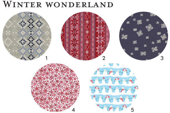 Winter wonderland fabric ideas for Oliver + S patterns