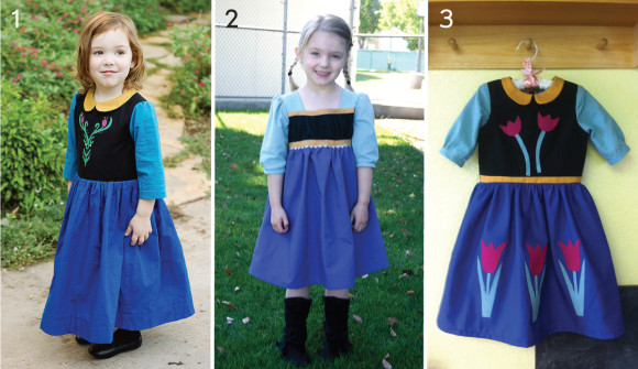 Oliver + S Anna dresses inspired by the Frozen movie