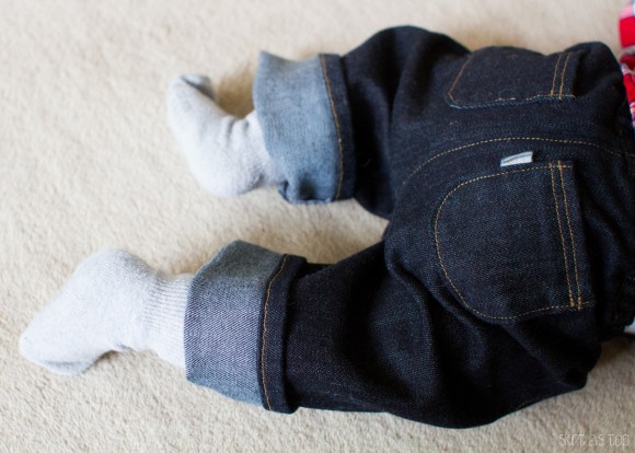 Oliver + S Lullaby Layette pants made into jeans