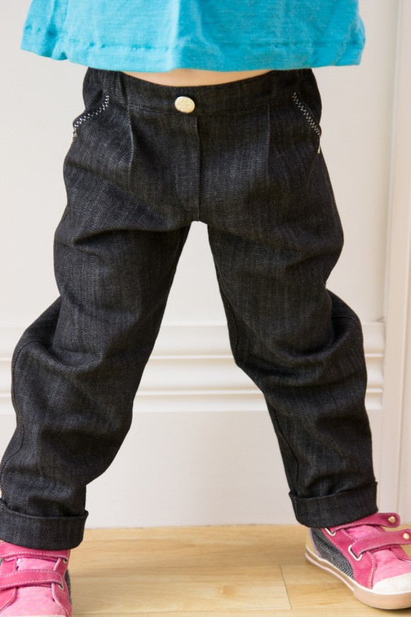 Oliver + S Sketchbook Shorts made into jeans