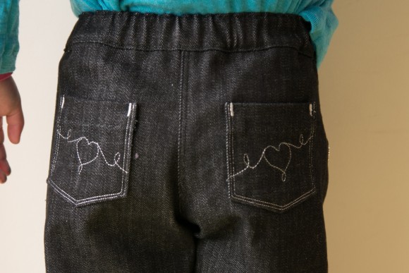 Oliver + S Sketchbook Shorts made into jeans