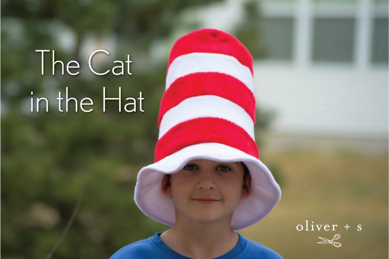 Cat in the Hat hat tutorial using the Oliver + S Reversible Bucket Hat free pattern