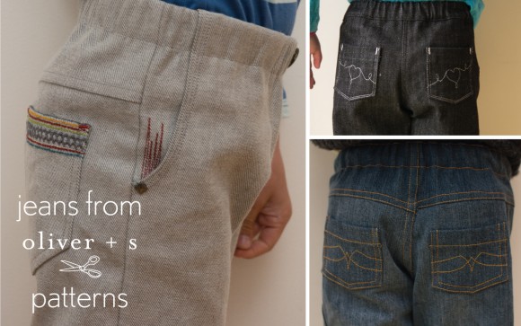 Make jeans from Oliver + S sewing patterns