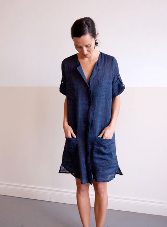 inspiration for a navy linen Liesl + Co Gallery Tunic