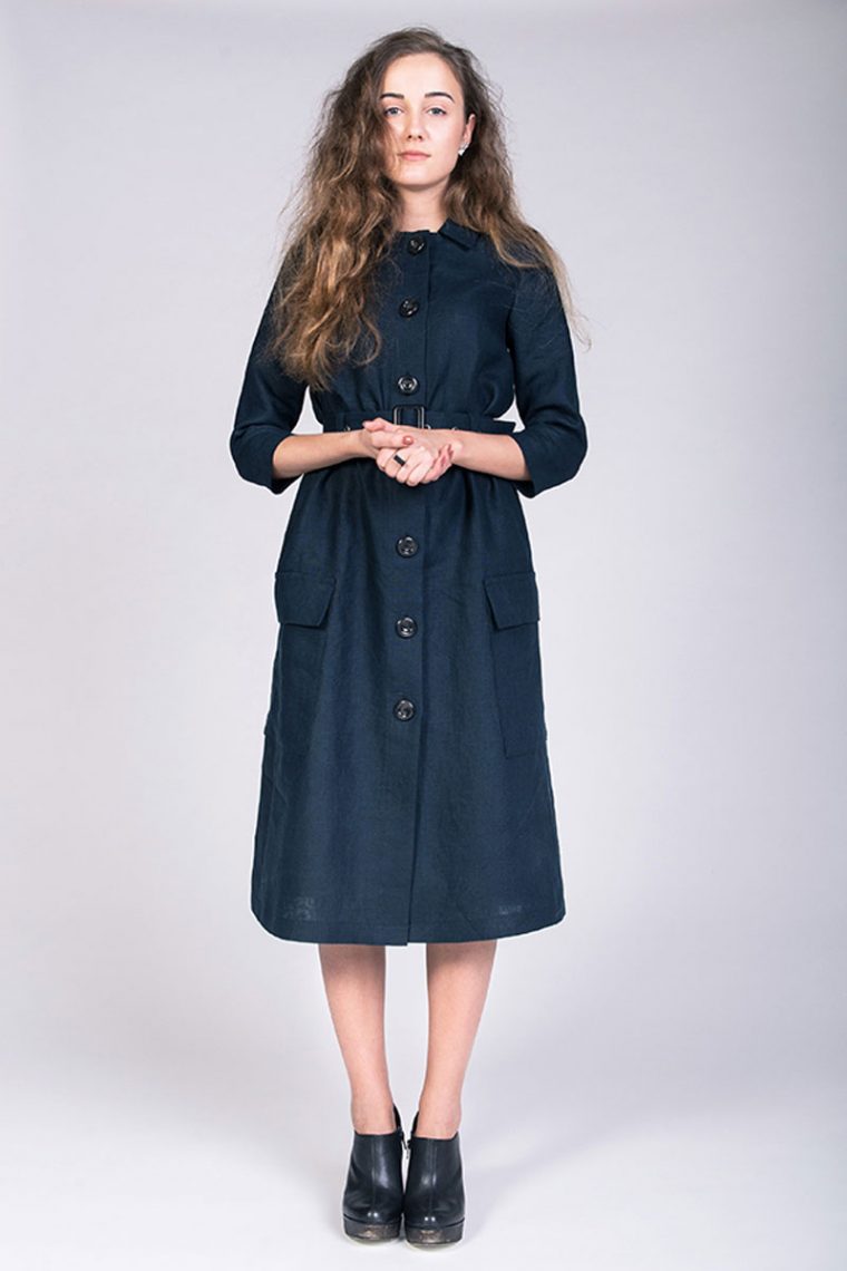 The Lempi Button Down Dress Pattern by Named Patterns