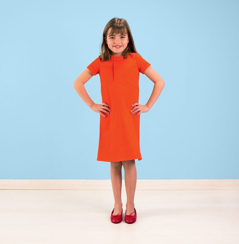 Orange Building Block Dress