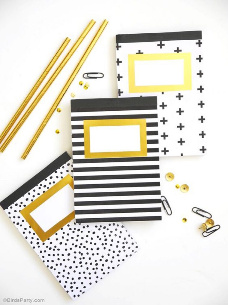 back-to-school notebook embellishment