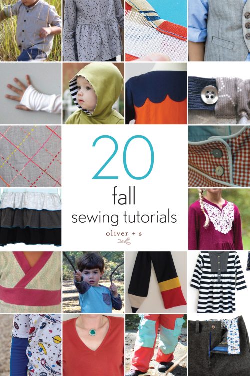 Twenty Fall Sewing Tutorials | Blog | Oliver + S