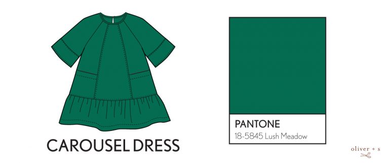 Oliver + S Carousel Dress in Pantone fall colors