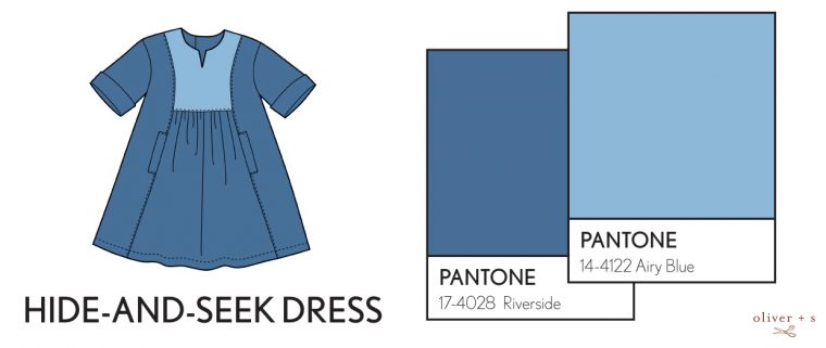 Oliver + S Hide-and-Seek Dress in Pantone fall 2016 colors