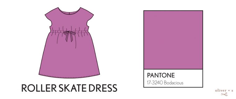 Oliver + S Roller Skate Dress in Pantone fall colors