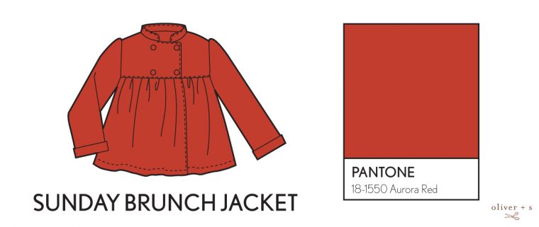 Oliver + S Sunday Brunch Jacket in Pantone fall colors