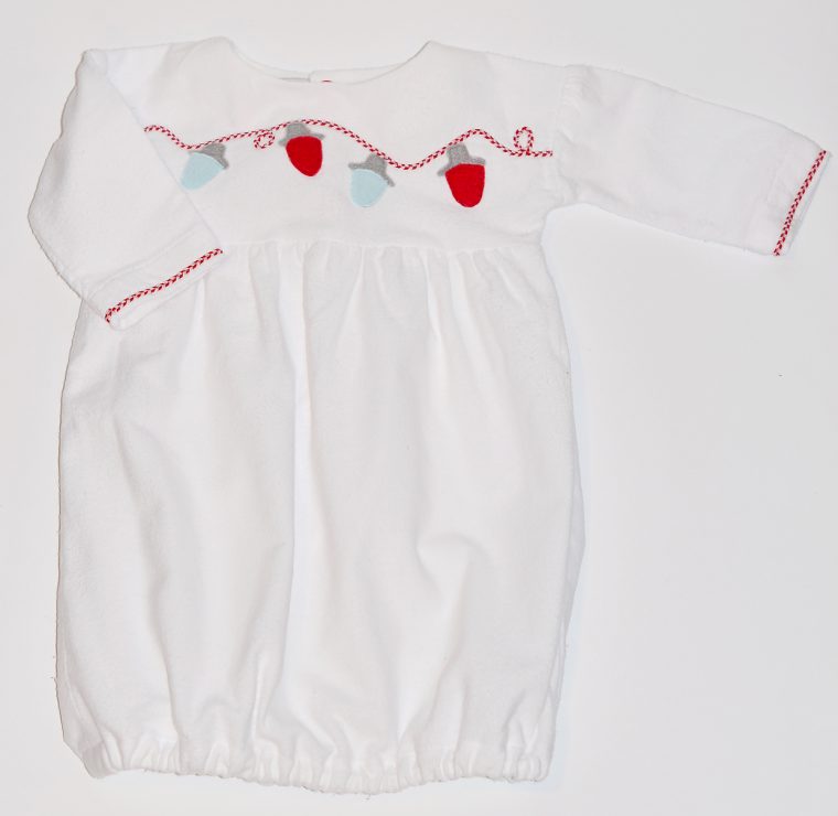 Oliver + S Playtime Dress turned into baby sack pajamas