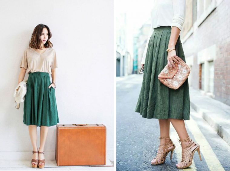 Liesl + Co SoHo Shorts + Skirt sewing pattern styling inspiration: lengthened skirt