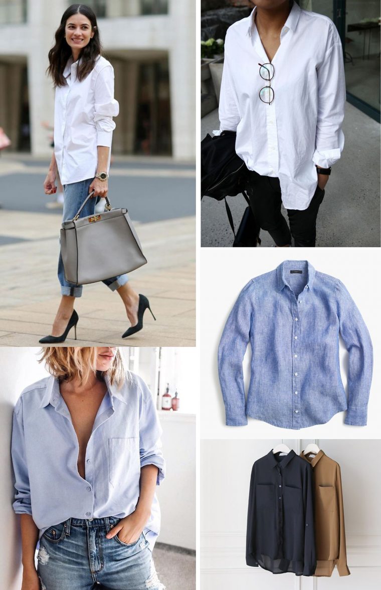 Liesl + Co Classic Shirt sewing pattern inspiration: classic white shirt