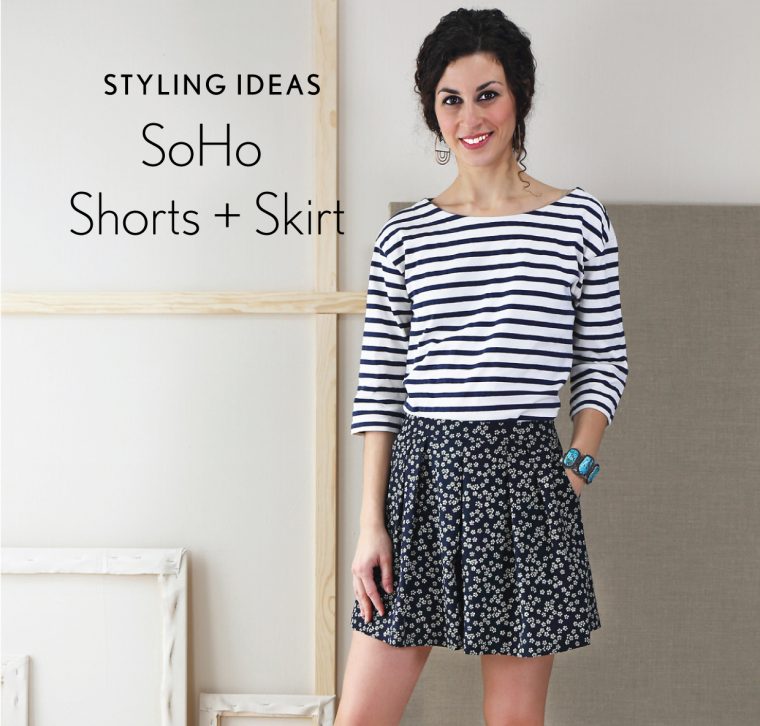 Liesl + Co SoHo Shorts + Skirt sewing pattern styling inspiration