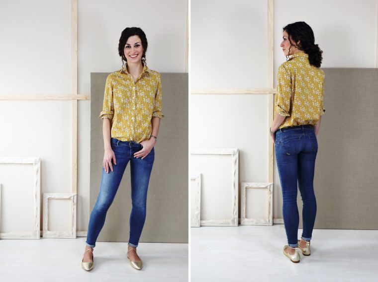 Liesl + Co Classic Shirt sewing pattern in Liberty of London lawn