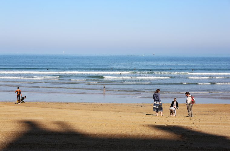 the beach at Biarritz