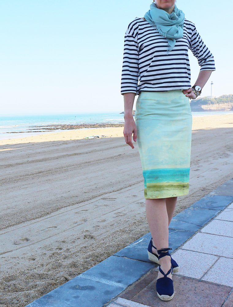 Biarritz pencil skirt