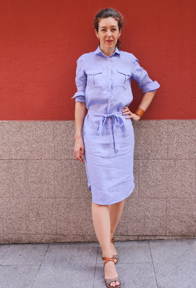 Liesl + Co Classic Shirt as shirt dress