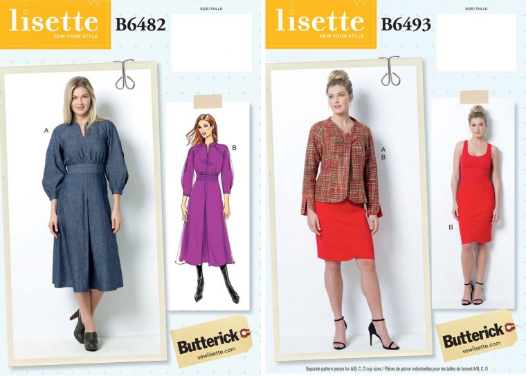 Liesl's July 14 weekend links: new Lisette for Butterick sewing patterns B6482 and B6493
