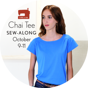 Liesl + Co. Chai Tee sew-along badge