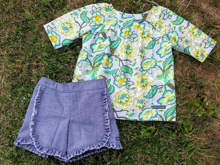 Oliver + S Class Picnic Blouse + Shorts