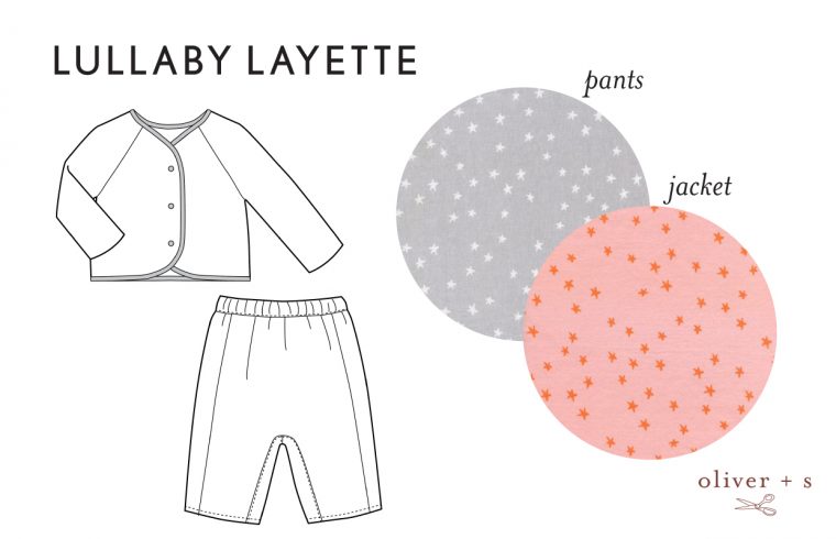 Oliver + S Lullaby Layette in Hello by Cotton + Steel