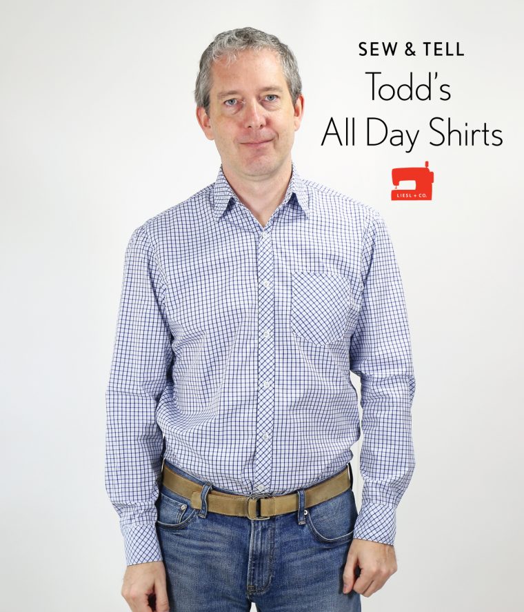 Todd's Liesl + Co All-Day Shirt in windowpane check