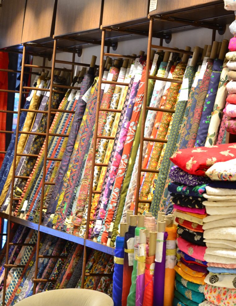 New Delhi fabric shopping