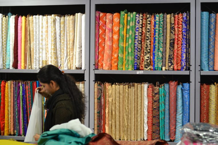 New Delhi fabric shopping