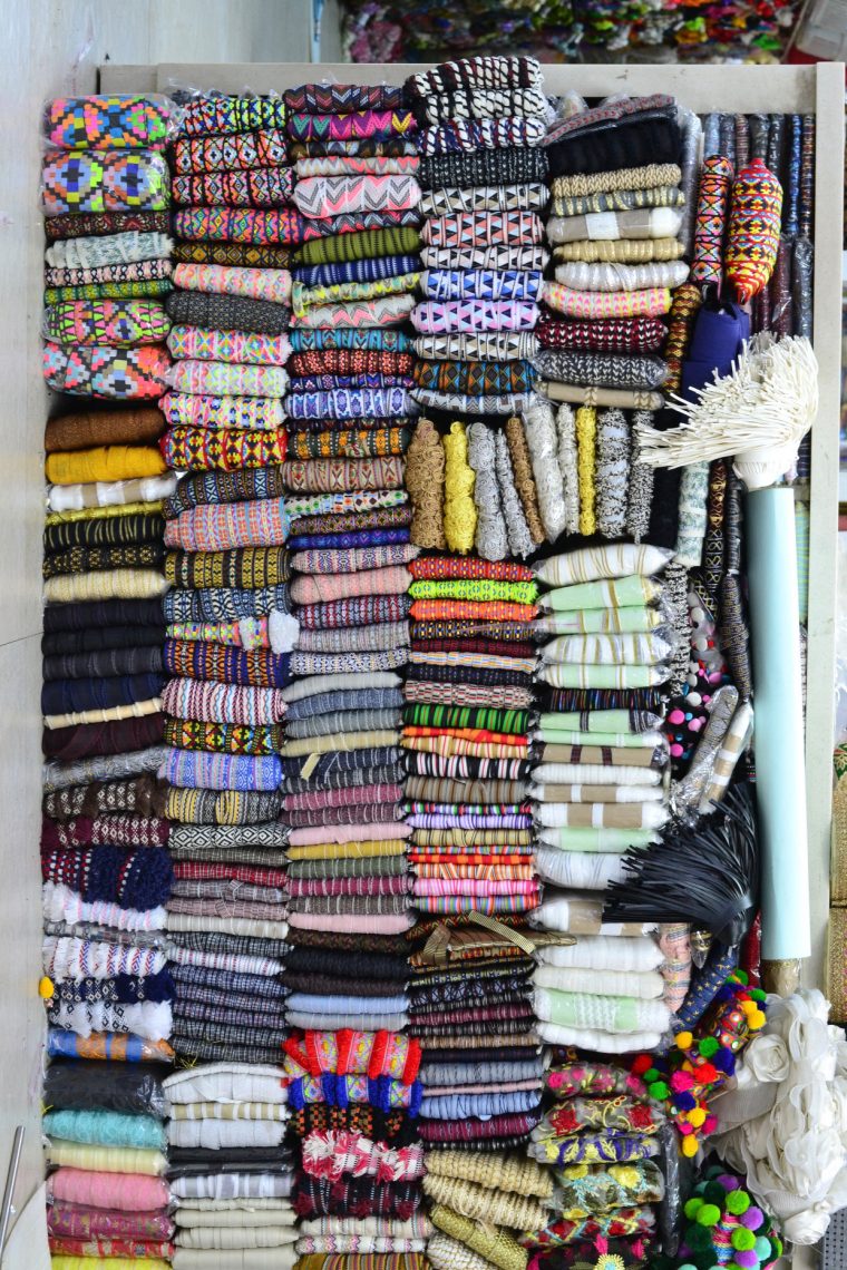 New Delhi fabric shopping