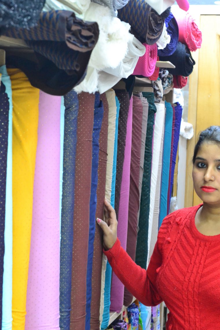 New Delhi fabric shopping