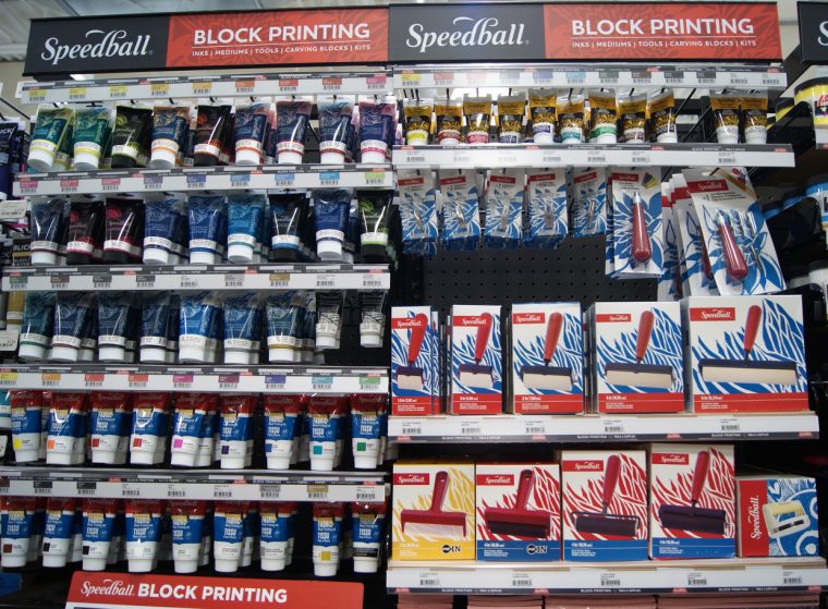 Block printing supplies