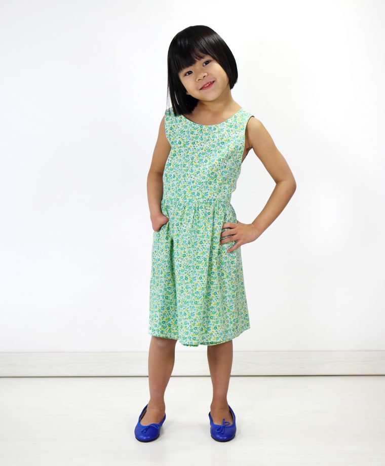 Liesl's childhood wrap dress--the inspiration for the Oliver + S wrap dress style!