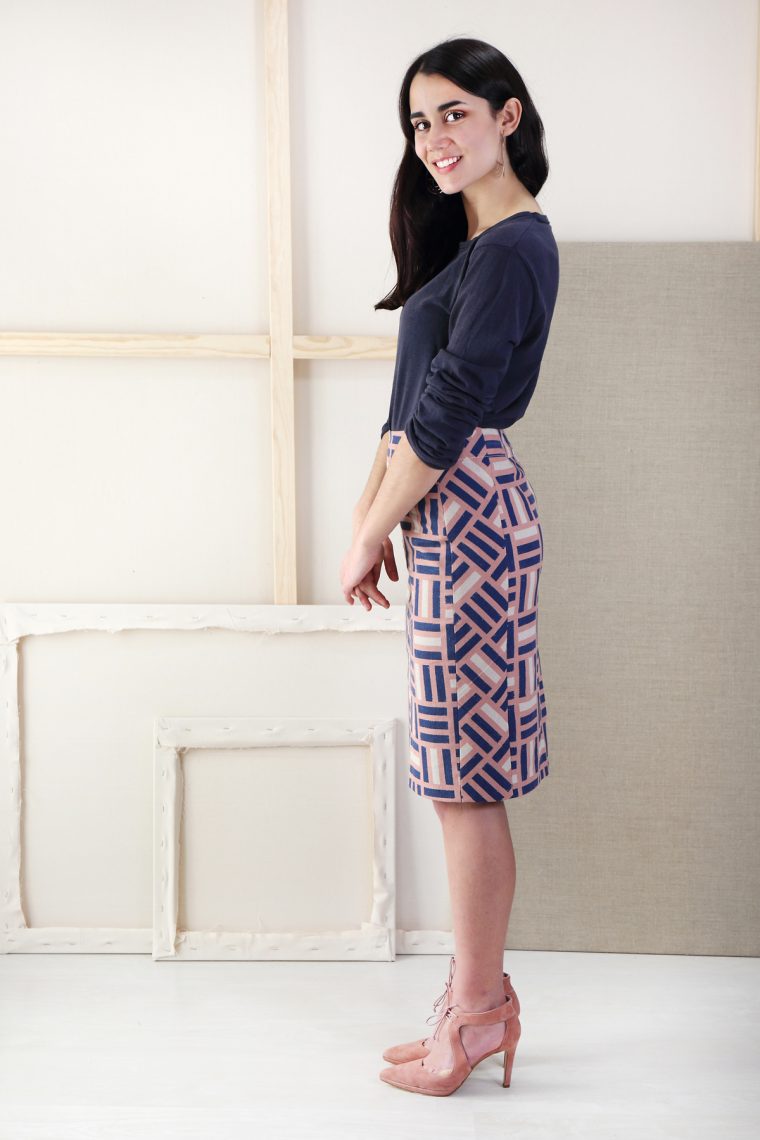 Introducing the Liesl + Co Extra-Sharp Pencil Skirt sewing pattern.