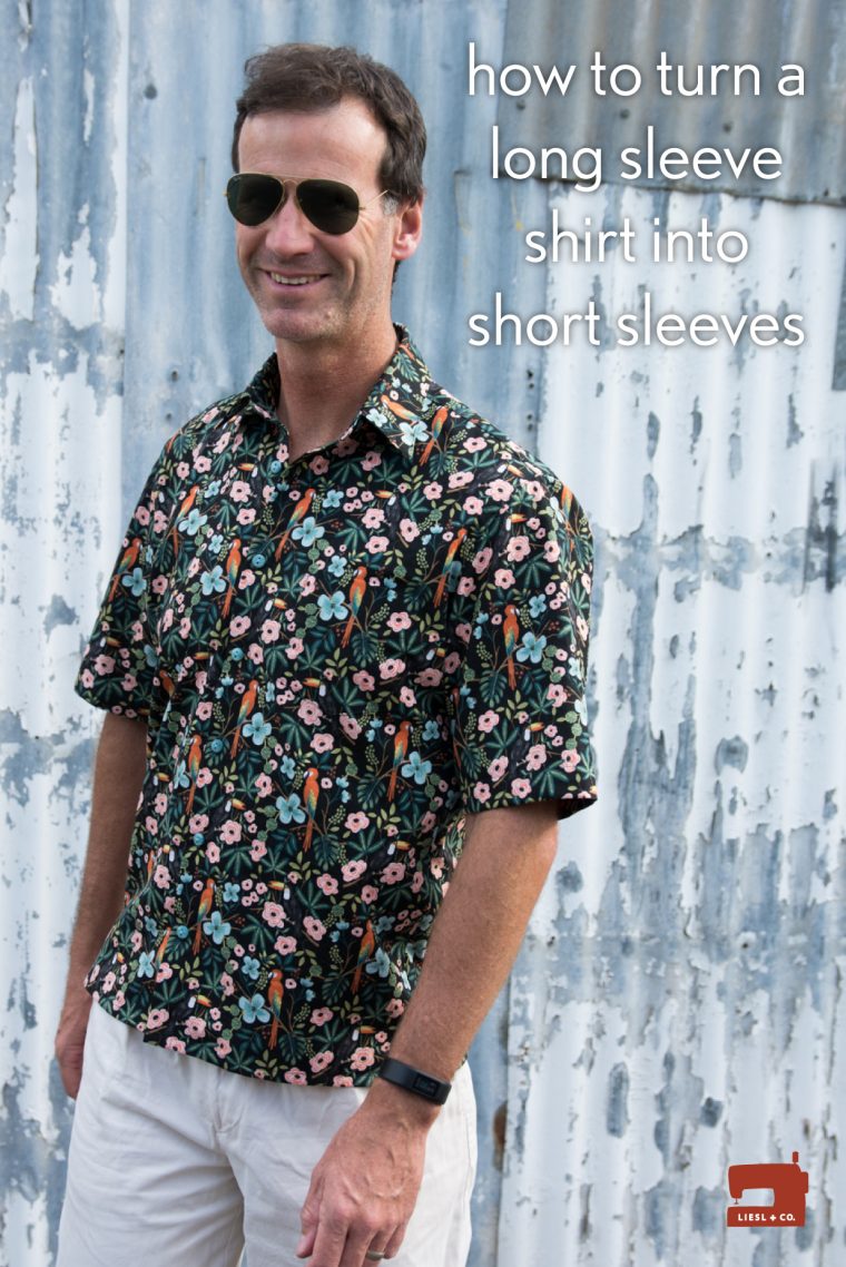 16 ways to hack a pattern: shorten shirt sleeves.