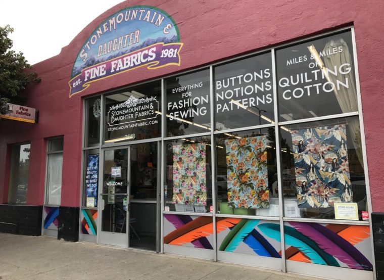 Fabric shopping in San Francisco