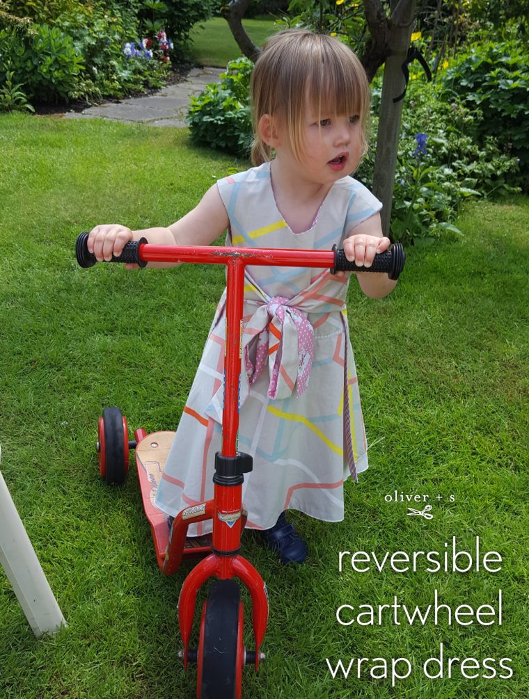 Reversible Oliver + S Cartwheel Wrap Dress