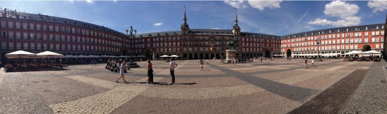 Plaza Mayor in summer